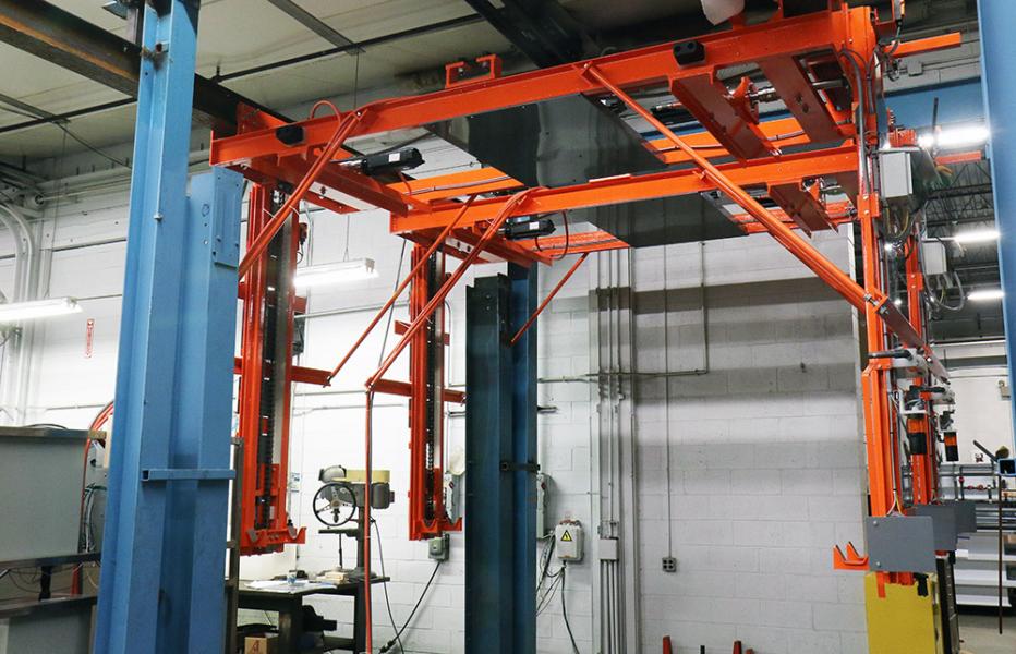 Overhead Style Hoist Systems Automatic, Manual Rack and Barrel